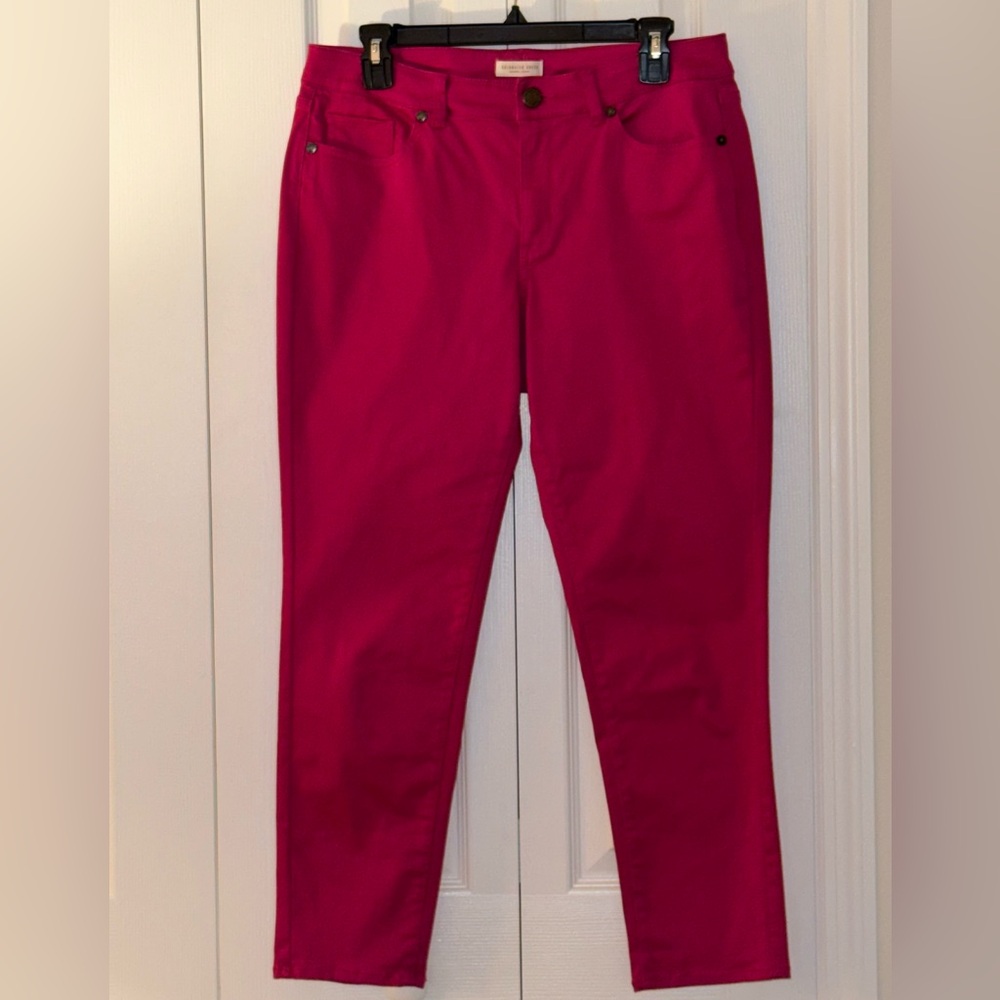 Coldwater Creek Fuchsia Straight Leg Jeans, EUC, size 10